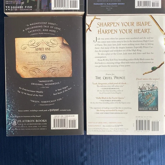 Popular Booktok Book Bundle of 4 Legendborn, Caraval, Thr Cruel Prince, Renegade - Picture 5 of 9